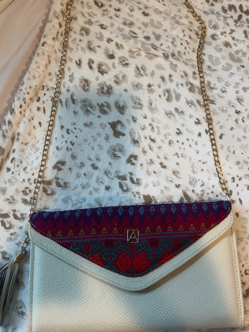 authentic Angel Lozano envelope clutch crossbody bag